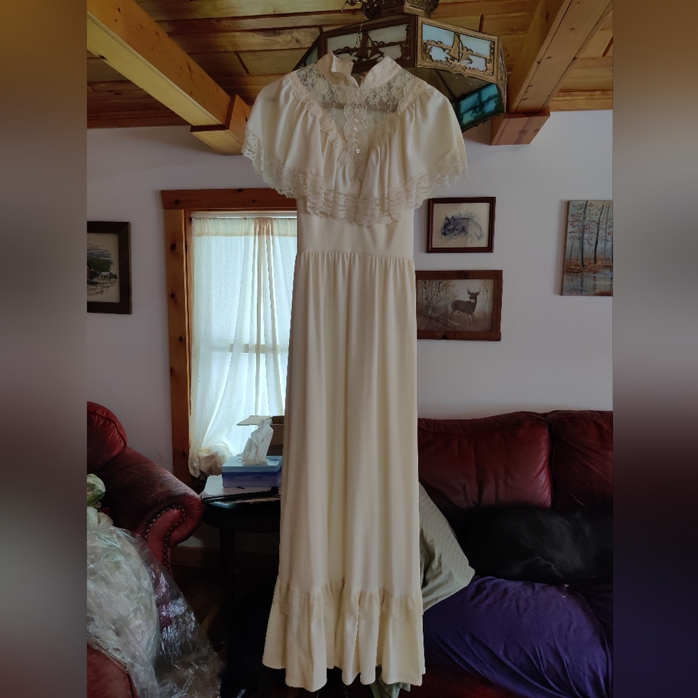 Vintage Montgomery Ward Wedding Dress Mid Century Wedding Dress sz 4/6